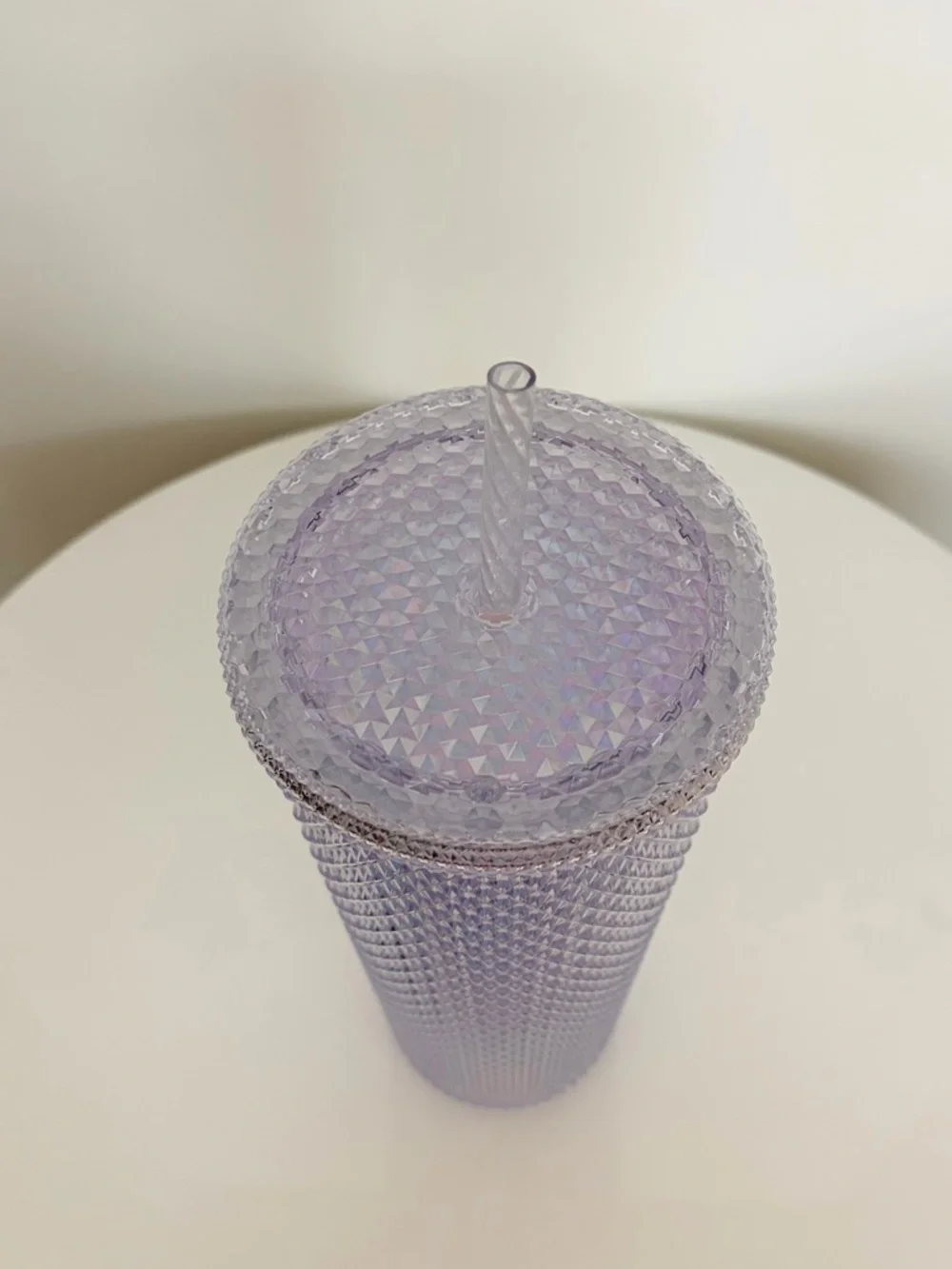 Starbucks 2023 Iridescent Pink/Purple Studded Venti Tumbler 24oz Cold Cup